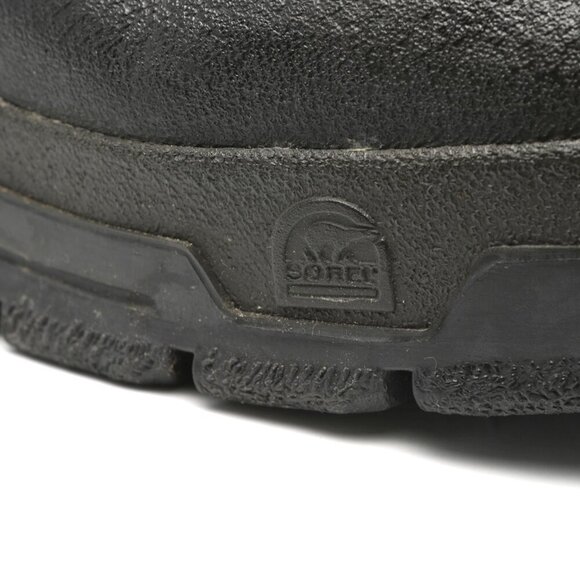 Vintage Sorel Snowfox TR Lined Winter Boots Leather Rubber Kaufman Canada Black - Picture 14 of 16